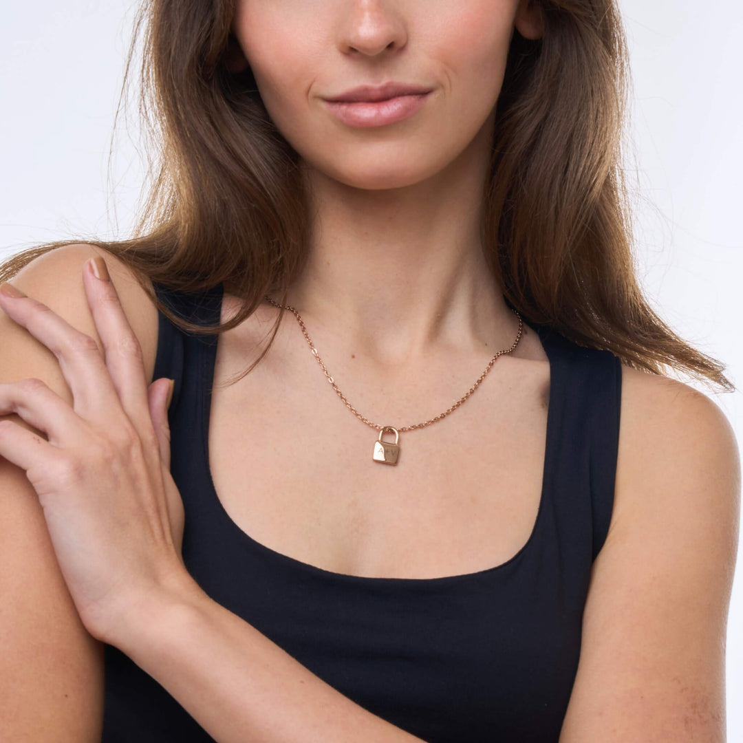 Personalized Lock Necklace