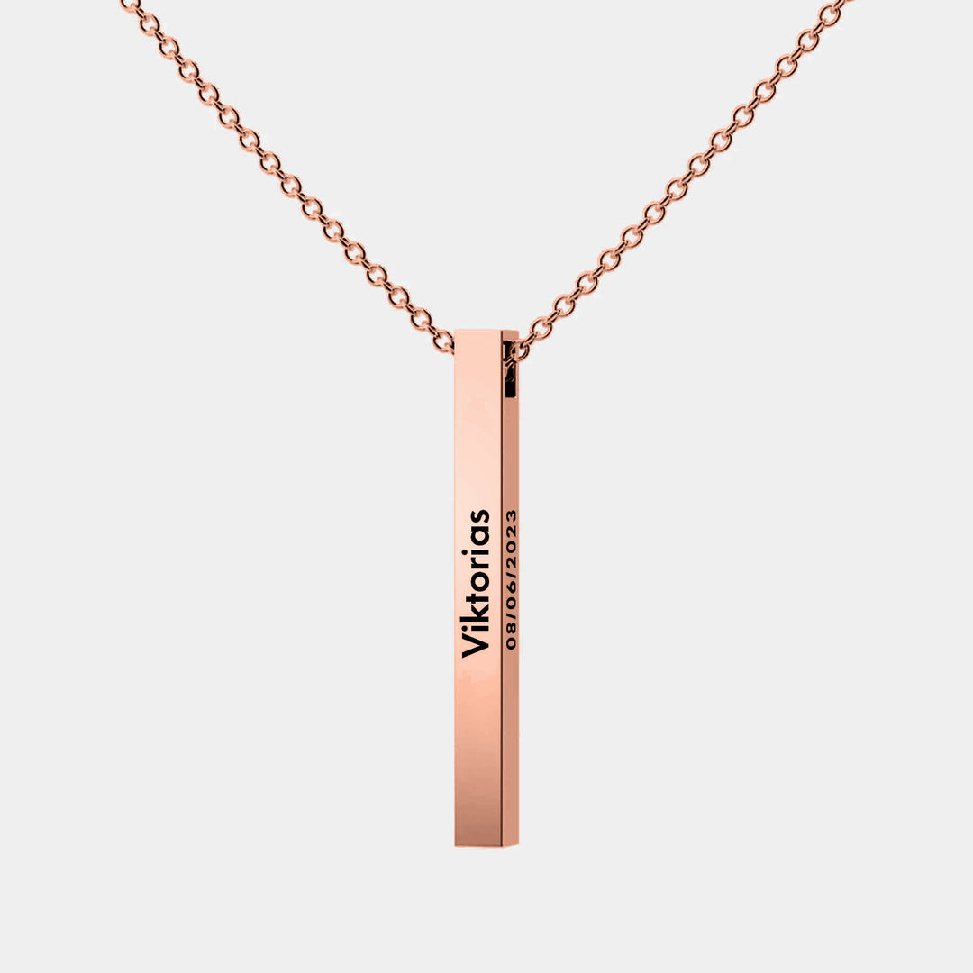 Personalized Bar Necklace